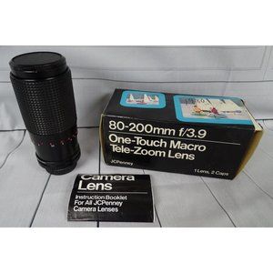 JcPenney 80-200 mm f/3.9 One Touch Macro Tele-Zoom Lens